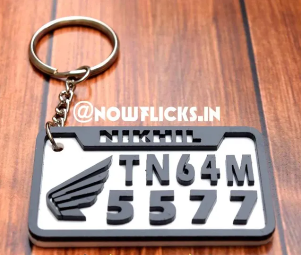 4D cut keychains